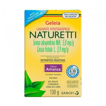 Naturetti Geleia Oral Sabor Ameixa - Frasco com 130g - Imagem 1