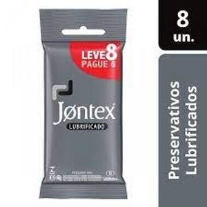 Preservativo Jontex Lubrificado Lubrificado, Leve 8 e Pague 6
