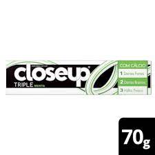 Creme Dental Closeup Triple Menta, 1 Unidade Menta, 70g - Imagem 1