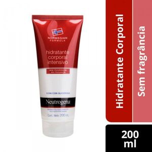 Norwegian Hidratante Corporal Intensivo Neutrogena Creme sem  Fragrância 200mL
