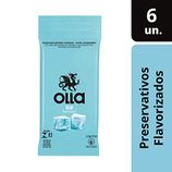Preservativo Olla Lubrificado Ice, 6 Unidades