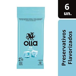 Preservativo Olla Lubrificado Ice, 6 Unidades