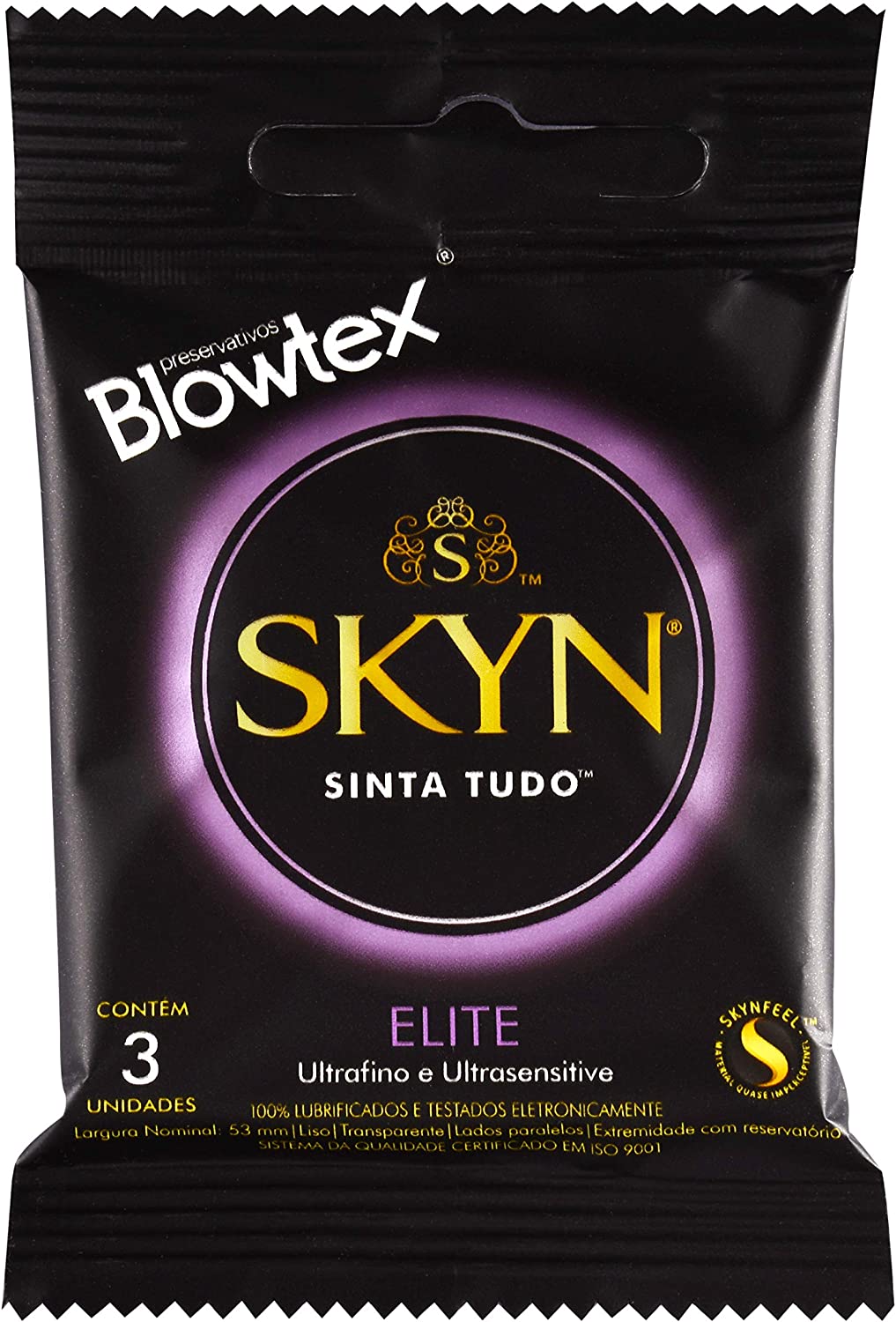 Preservativo Blowtex Skyn elite com 3 unidades - Imagem 1