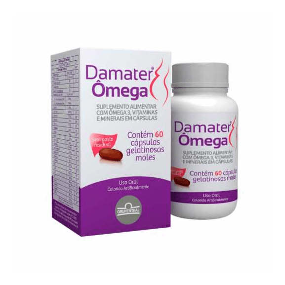 Damater Ômega 60 Cápsulas Gelatinosas Moles - Imagem 1