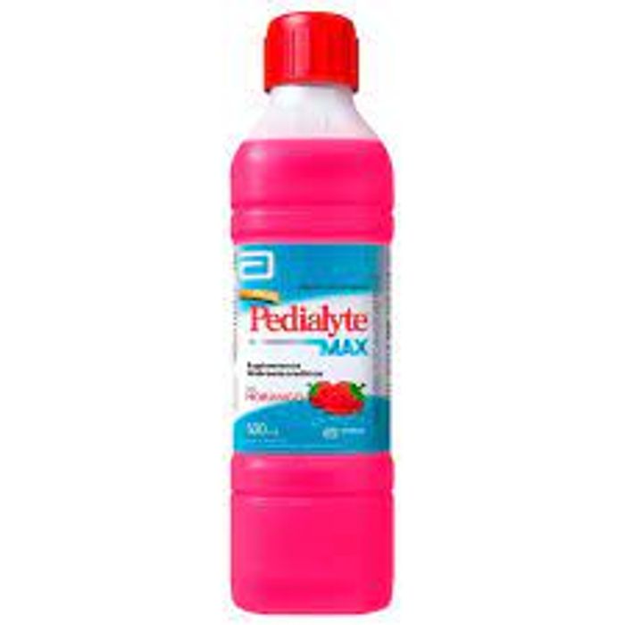 Pedialyte Max Sabor Morango - Frasco com 500mL - Imagem 1