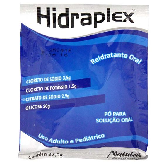 Hidraplex Sais para Reidratação Oral Sabor Natural - 4 Envelopes - Imagem 1