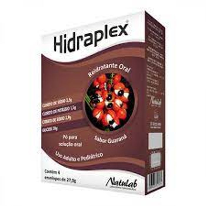 Hidraplex Sais para Reidratação Oral Sabor Guaraná - 4 Envelopes - Imagem 1