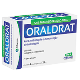 Oraldrat sais para reidratação oral sabor natural 4 envelopes