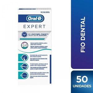 Fio Dental Oral B Super Floss 50 Unidades 50 unidades