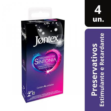 Preservativo Jontex Orgasmo Em Sintonia Com 4 Unidades - Imagem 1