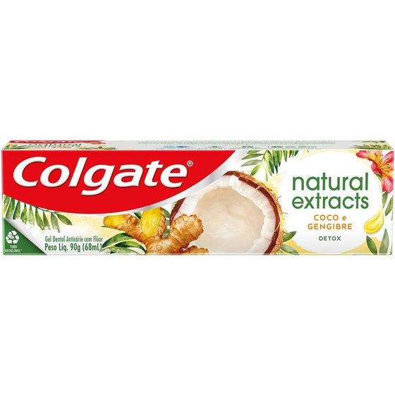 Creme Dental Colgate Natural Extracts Detox 90g - Imagem 1