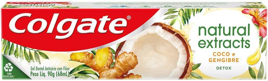 Creme Dental Colgate Natural Extracts Detox 90g - Imagem 1
