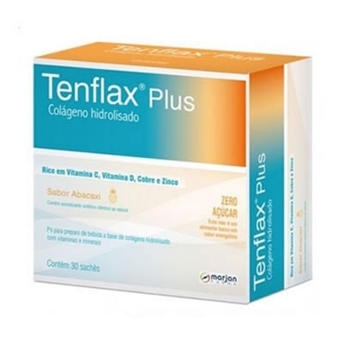 Tenflax Plus Sabor Abacaxi 30 Sachês com 11G - Imagem 1
