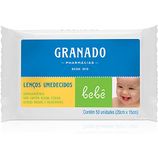 Lenço Umedecido Macio Lavanda Granado Bebê Pacote 50 Unidades
