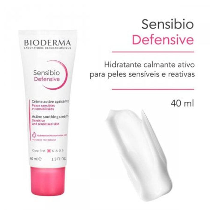 Creme Facial Sensibio Defensive Bioderma com 40ml - Imagem 1