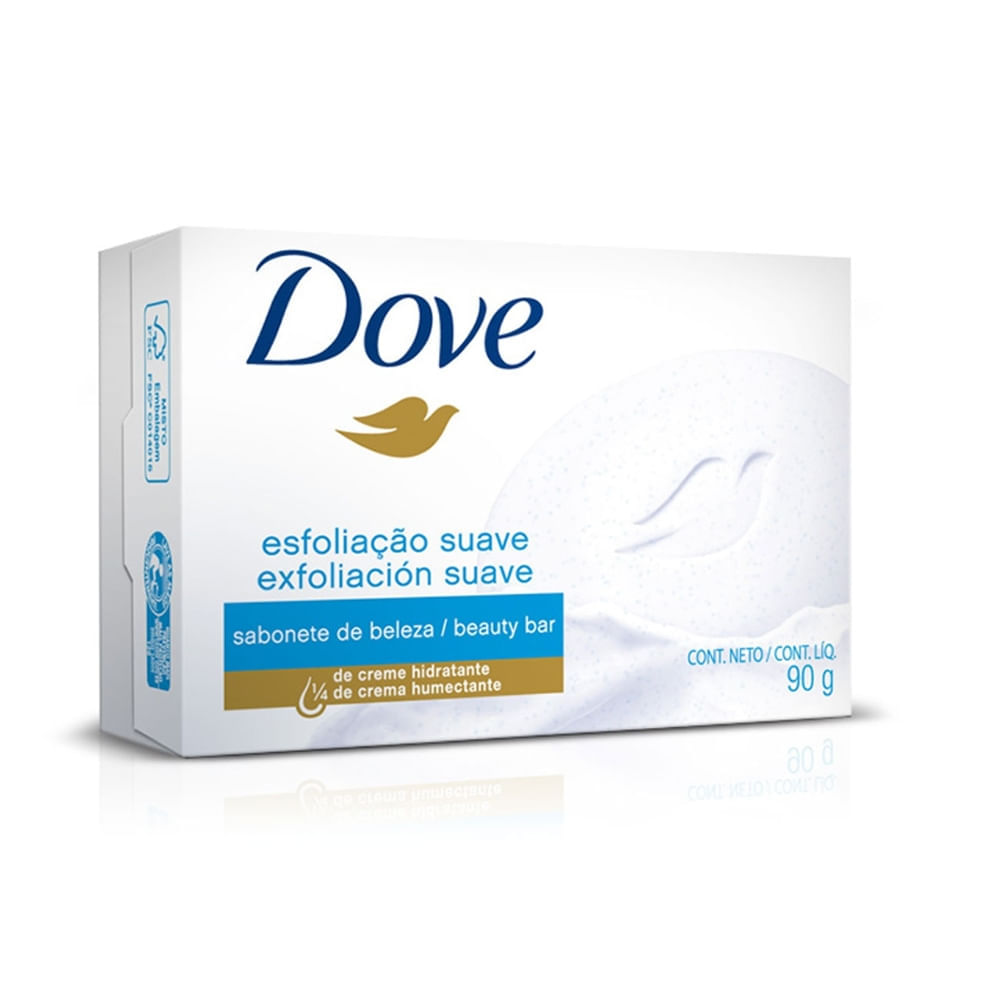 Dove Esfoliação Suave Sabonete Em Barra 90G - Imagem 1