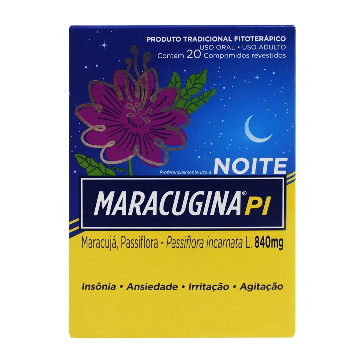 Maracugina Pi 840Mg 20 Comprimidos - Imagem 1