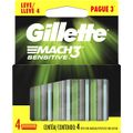 Carga Gillette Mach3 Sensitive 4 Unidades, Leve 4 Pague 3