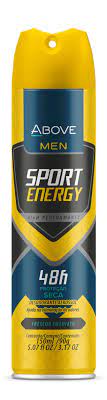Desodorante Aerosol Above 90G Masculino Sport Energy - Imagem 1