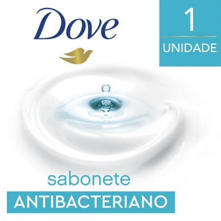 Dove Cuida E Protege Antibacteriano Sabonete Em Barra 90G - Imagem 1