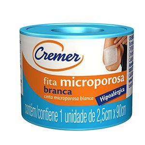 Fita Microporosa Cremer Branca, 2,5cm x 0,9m
