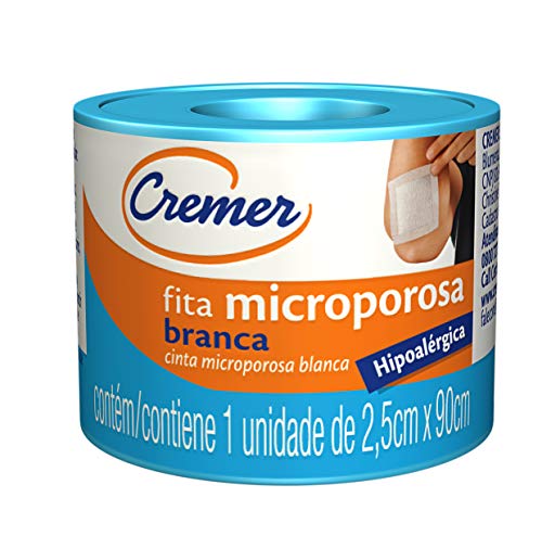 Fita Microporosa Cremer Branca, 2,5cm x 0,9m - Imagem 1