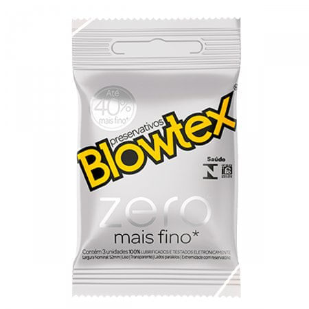 Camisinha Blowtex Sensitive Extra Fino Com 3 Unidades zero com 3 unidades - Imagem 1