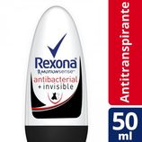 Desodorante Feminino Rexona Motionsense Antibacterial + Invisible, Aerosol, antibacterial + invisible, roll-on, 50mL