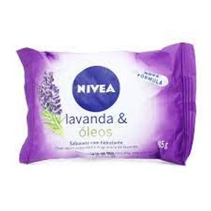 Sabonete Hidratante Nivea Lavanda e Oleos Barra 85g
