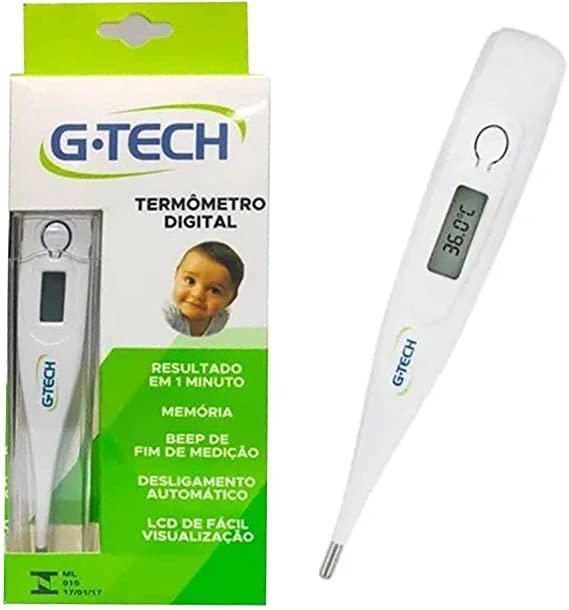 Termometro Digital G-Tech Branco - Imagem 1
