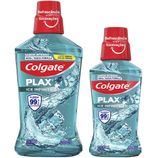 Kit Enxaguante Bucal Antisséptico Leve 500Ml Pague 350Ml + 250Ml Zero Álcool Ice Infinity Colgate Plax