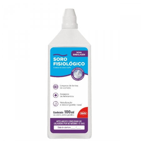 Soro fisiológico 0,9% ADV 100ml - Imagem 1
