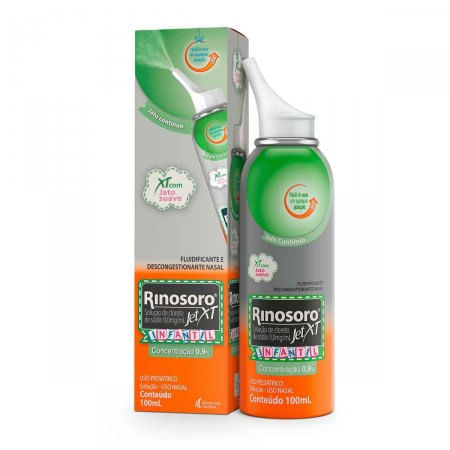 Rinosoro Jet XT infantil 0,9% spray 100ml - Imagem 1