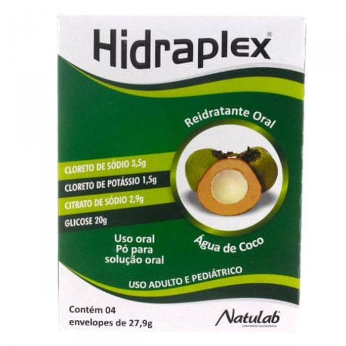 Hidraplex Sabor Água de Coco - 4 Sachês com 27,9g - Imagem 1