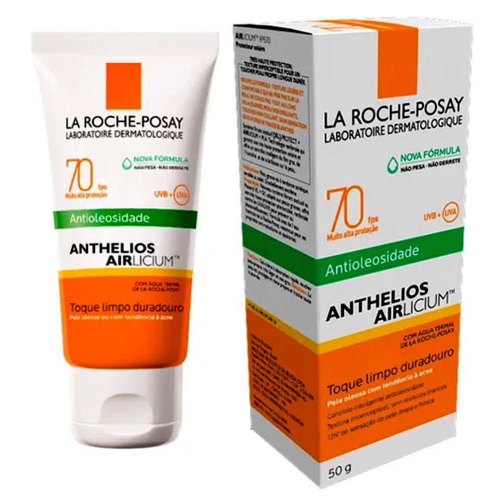 Protetor solar facial FPS70 La Roche Posay Anthelios Airlicium 50g - Imagem 1