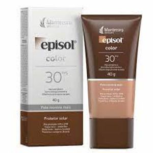 Protetor Solar Facial Episol Color Pele Morena Mais Fps 30 Com 40g