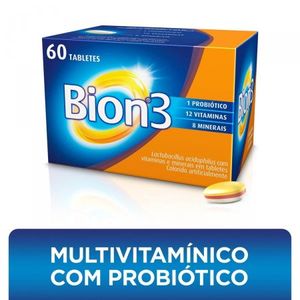 Polivitamínico com Probiótico Bion3 com 60 tabletes