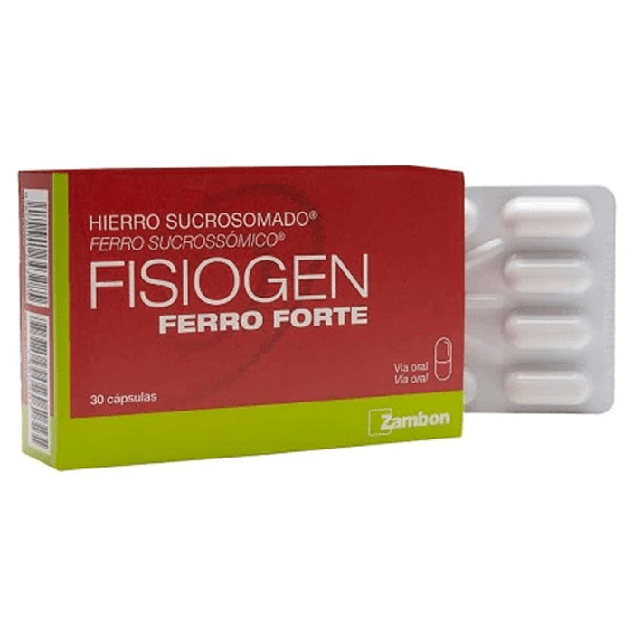 Fisiogen Ferro Forte 30 Cápsulas - Imagem 1