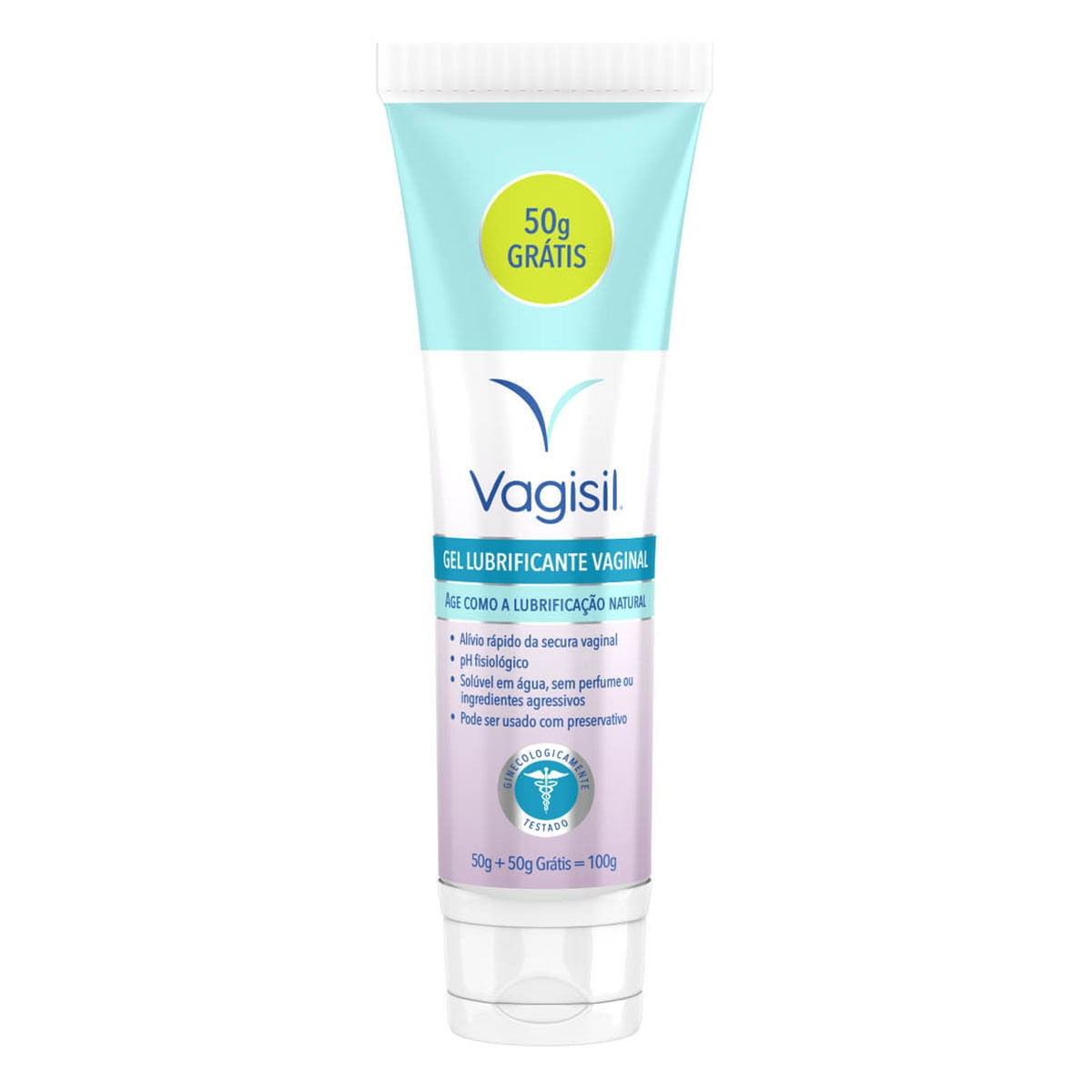 Gel Lubrificante Vagisil 50g + 50g, grátis - Imagem 1
