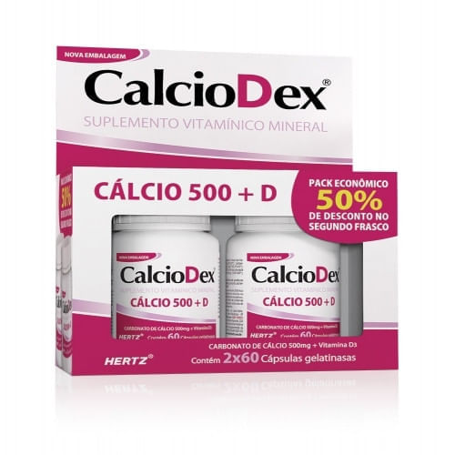 Calciodex Kit com 120 Cápsulas - Imagem 1