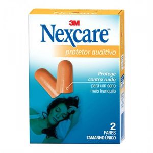 Protetor De Ouvidos Moldável Nexcare Caixa 2 Pares