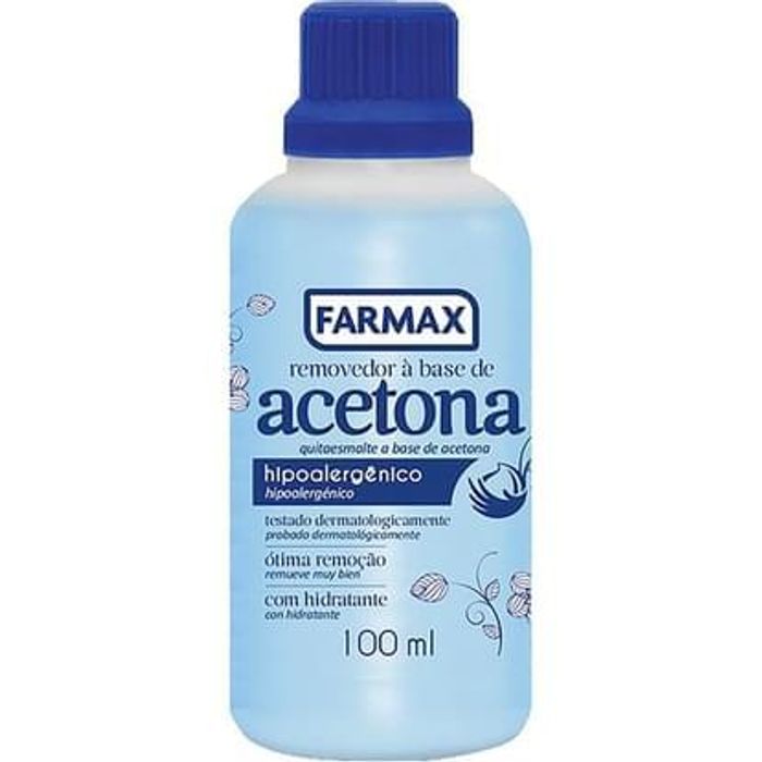 Removedor À Base De Acetona Farmax 100Ml - Imagem 1