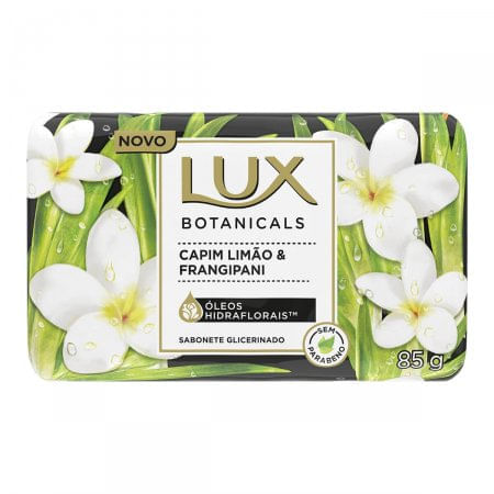 Sabonete Glicerinado Lux Botanicals capim-limão e frangipani, barra com 1 unidade de 125g - Imagem 1