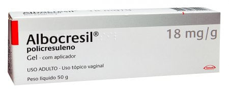 Albocresil 18mg/g Gel vaginal - Bisnaga com 50 g - Imagem 1