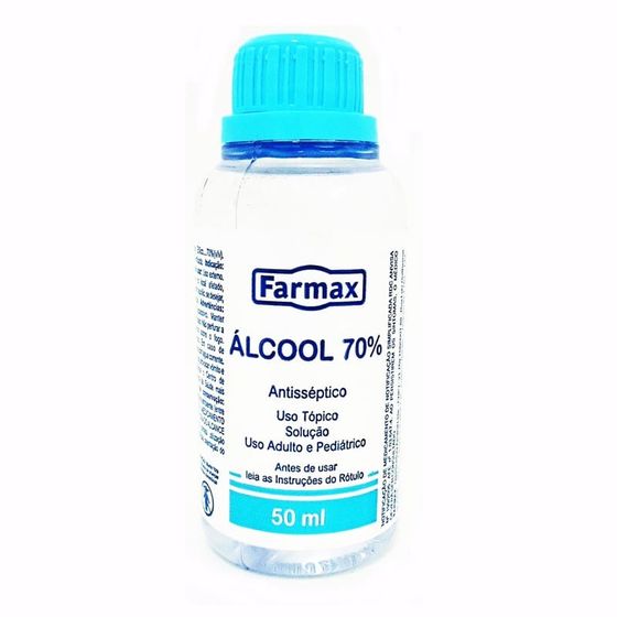 Alcool 70% Farmax 50ml - Imagem 1