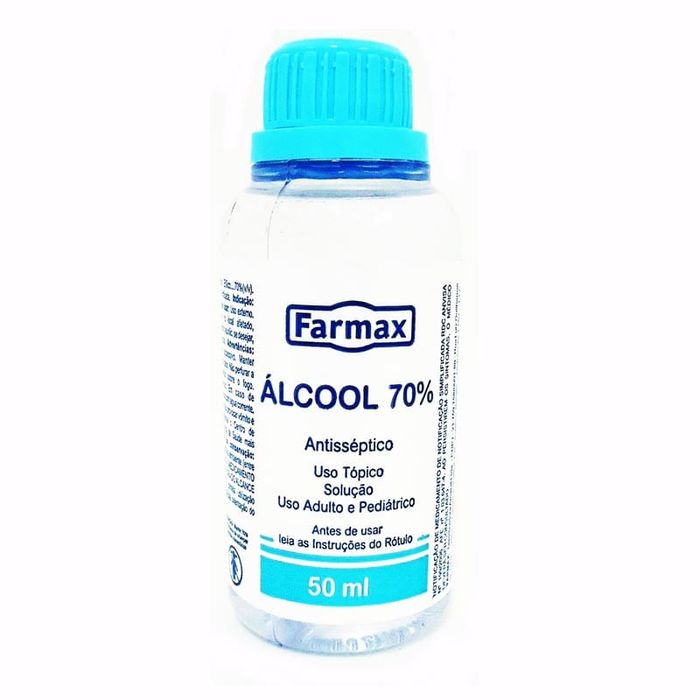 Alcool 70% Farmax 50ml - Imagem 1
