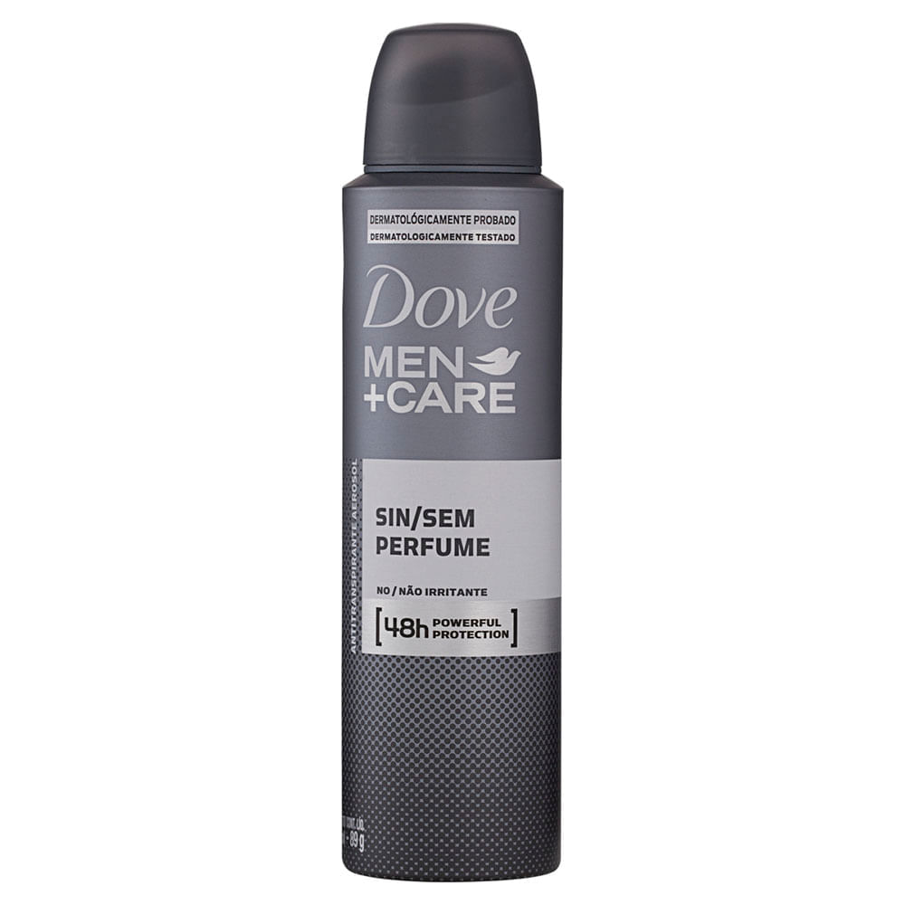Desodorante Antitranspirante Aerossol Dove Men+Care Sem Perfume com 150mL - Imagem 1