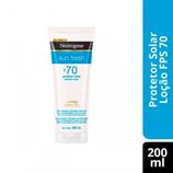 Protetor Solar FPS70 Neutrogena Sun Fresh 200mL