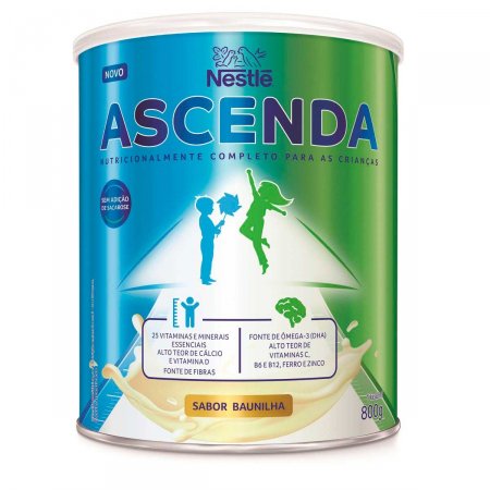 Ascenda Sabor Baunilha Lata 800G - Imagem 1