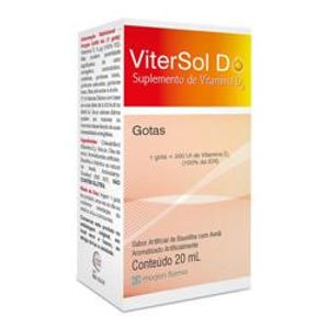 Vitersol D 200UI/g Emulsão oral (gotas) - Frasco com 20 mL